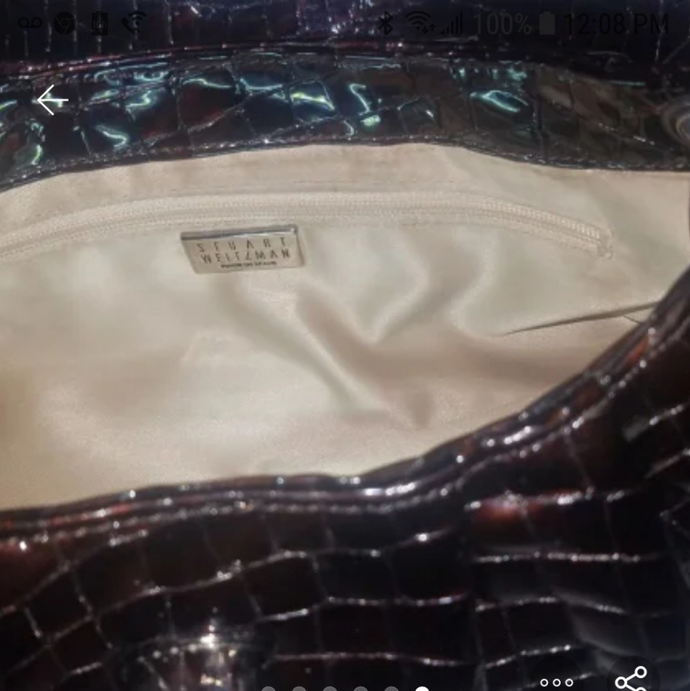 Stuart Weitzman Designer Crocodile Purse